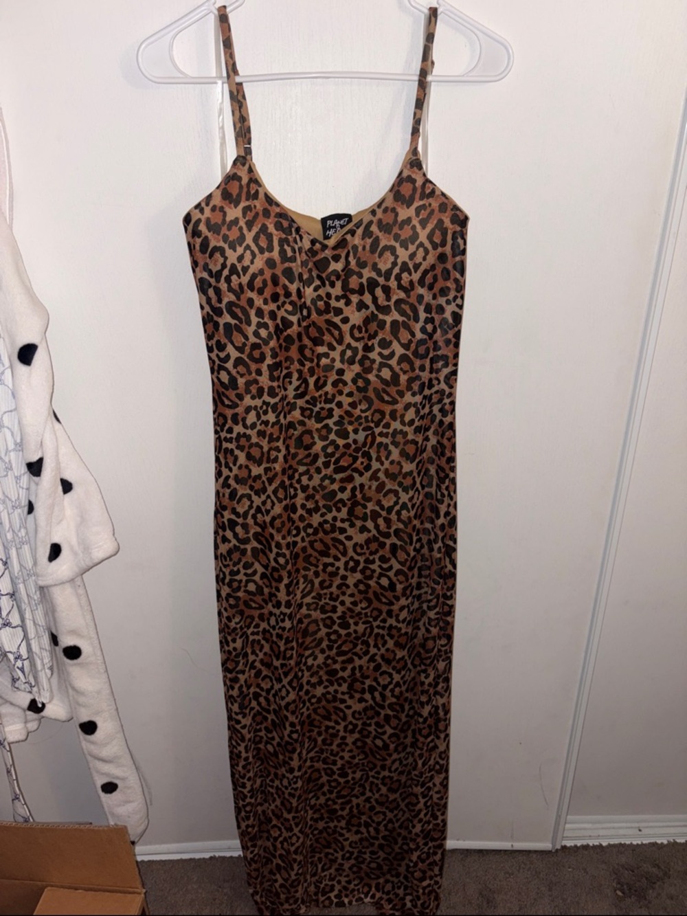 Leopard Print Slip Dress NWOT - Brown Animal Print
